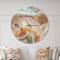 Designart 'Strips And Ovals On Agate Modern Wall Clock